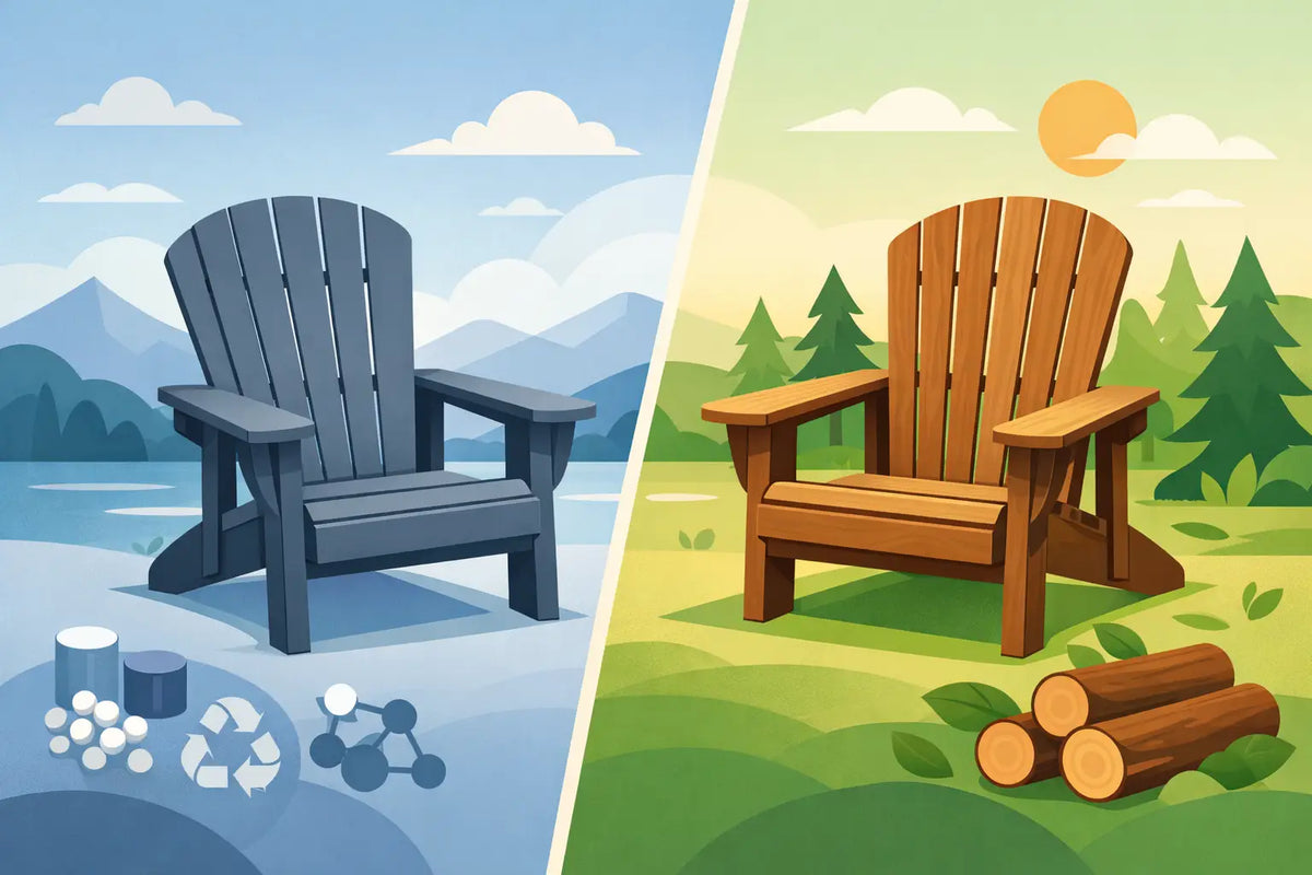 Polymer Versus Wood Adirondack Chairs Compared