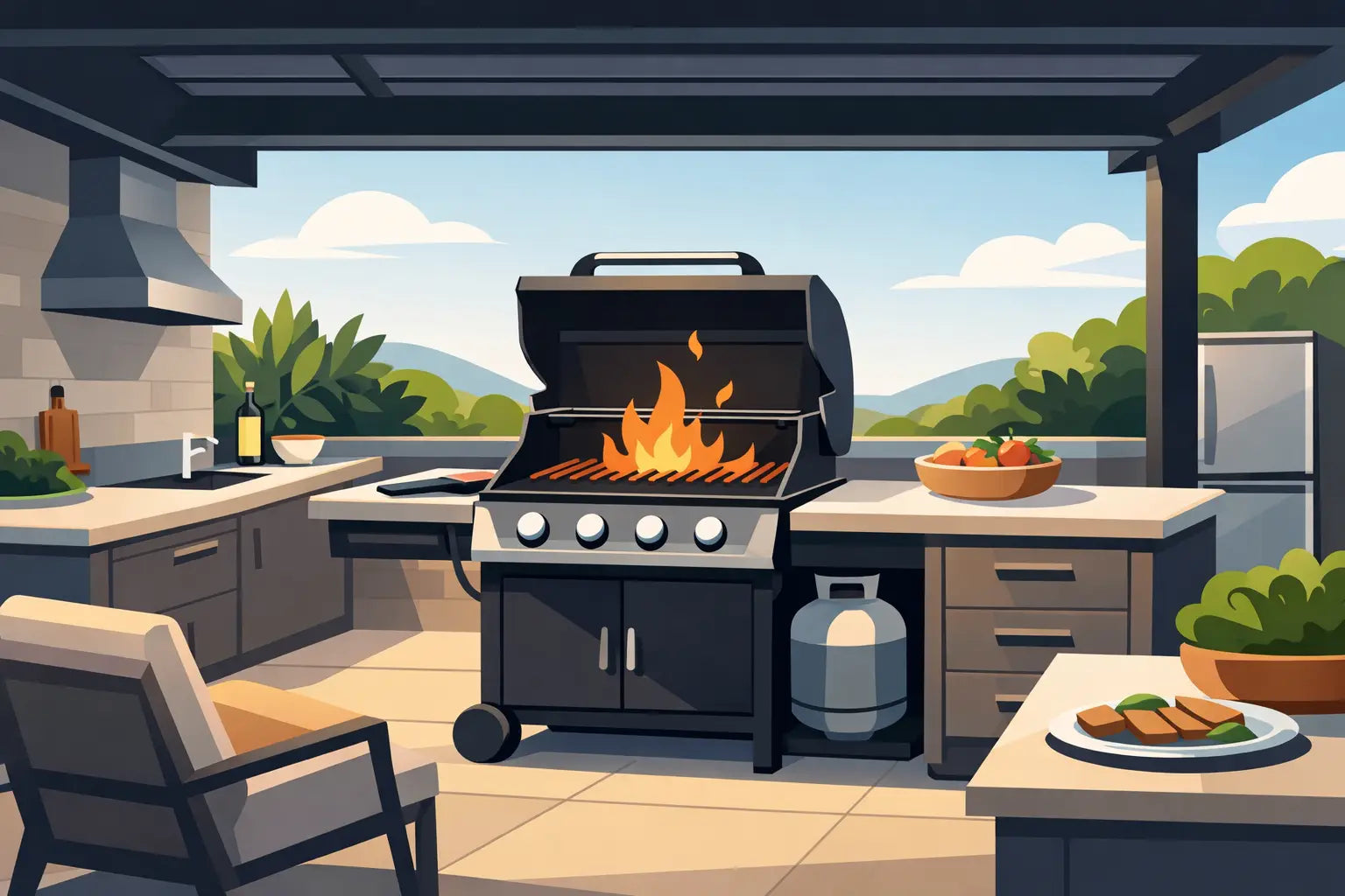 Can You Use a Regular Grill in an Outdoor Kitchen?