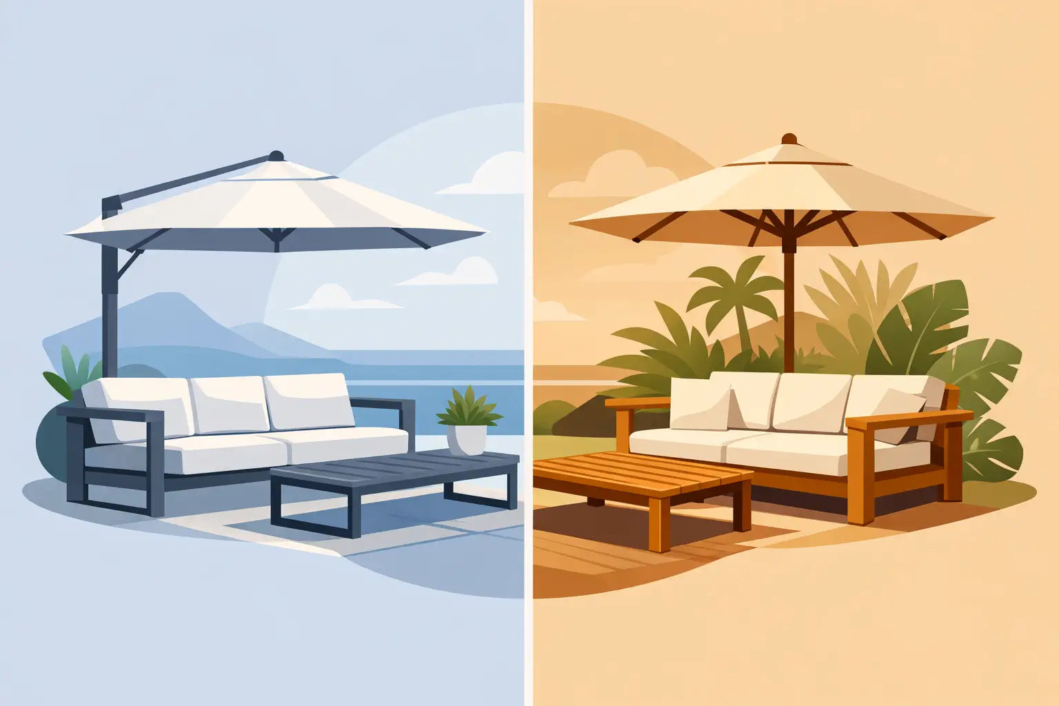 Aluminum vs Teak Patio Furniture for Your Patio