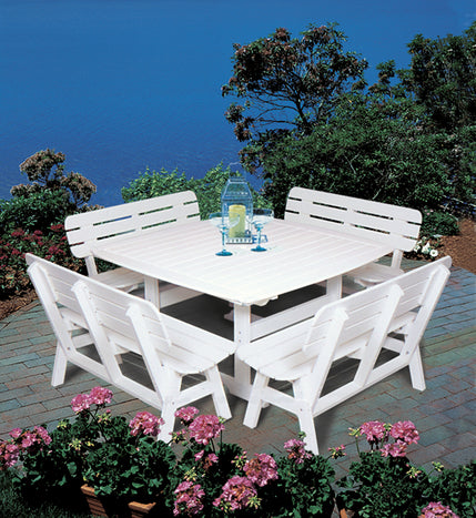 Seaside Portsmouth 56″ Square EnviroWood Outdoor Dining Table