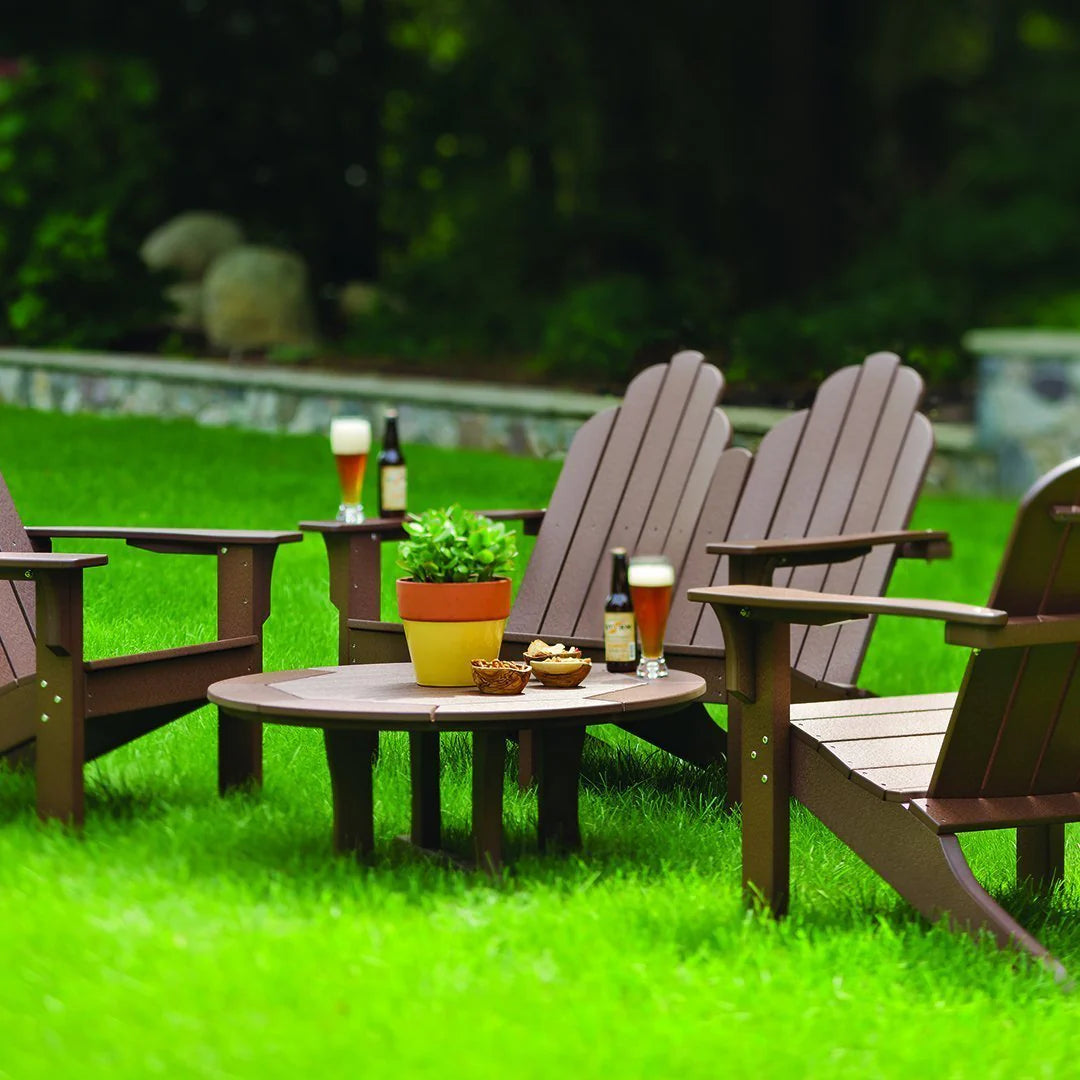 Seaside Adirondack Shellback Loveseat – Outdoor Patio Rocking Loveseat