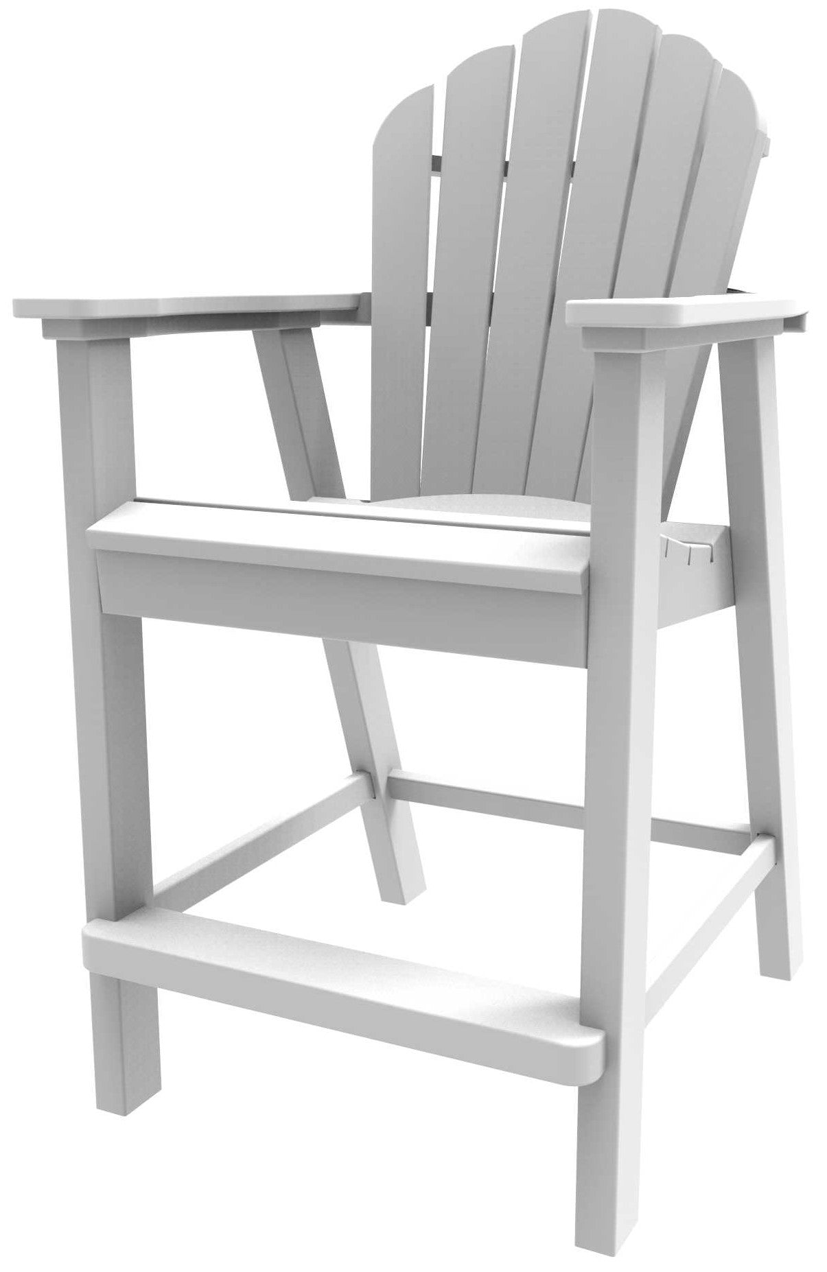 Seaside Adirondack Classic Balcony Chair – Outdoor Balcony Height Seating
