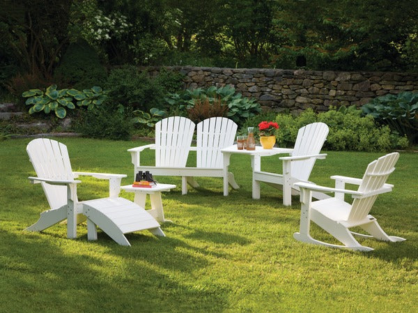 Seaside Adirondack Chair Tête-à-Tête Outdoor Connecting Table Attachment