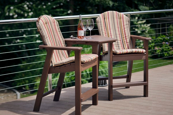 Seaside Adirondack Chair Tête-à-Tête Outdoor Connecting Table Attachment