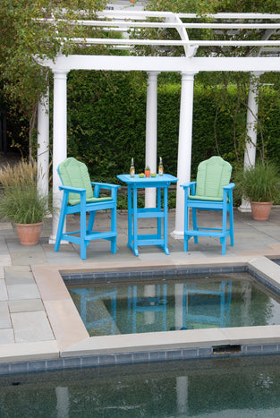Seaside Adirondack Classic Bar Chair – Outdoor Bar Height Seating