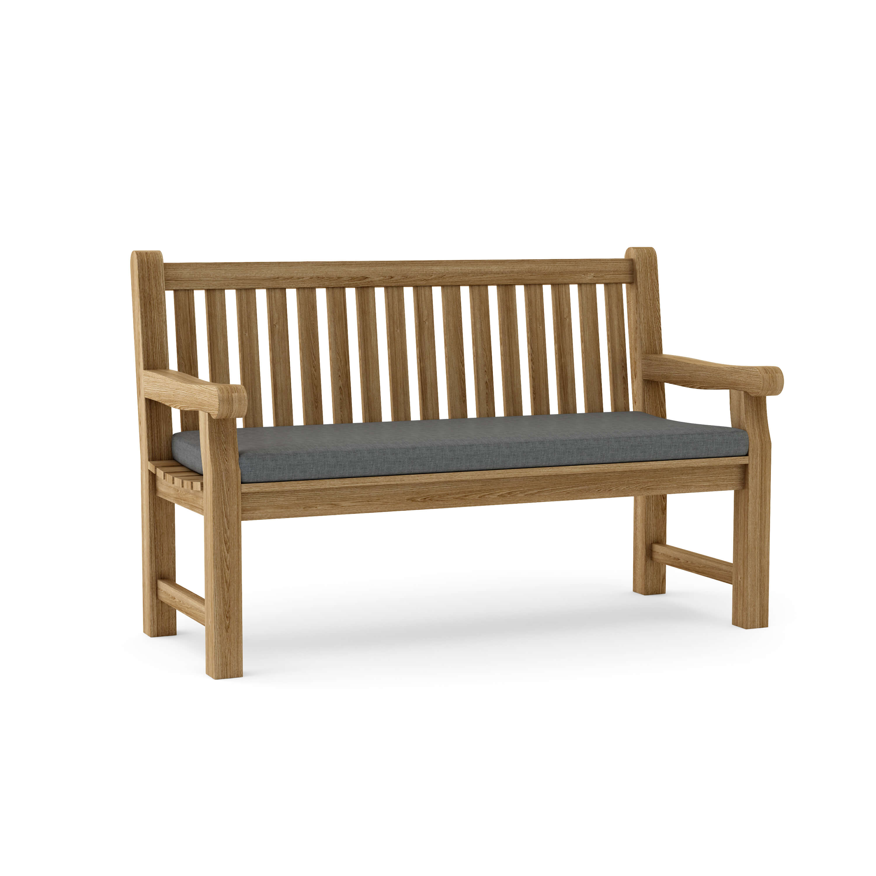 Anderson Teak Devonshire 3-Seater Extra Thick Bench – Solid Teak Outdoor Garden Bench