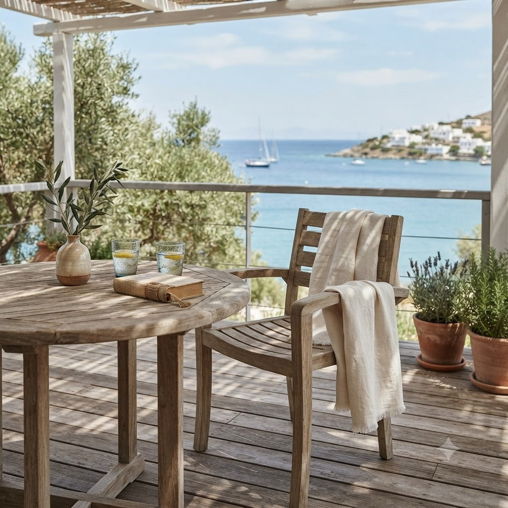 Anderson Teak Catalina Stacking Armchair (4-PCS) – Solid Teak Outdoor Seating