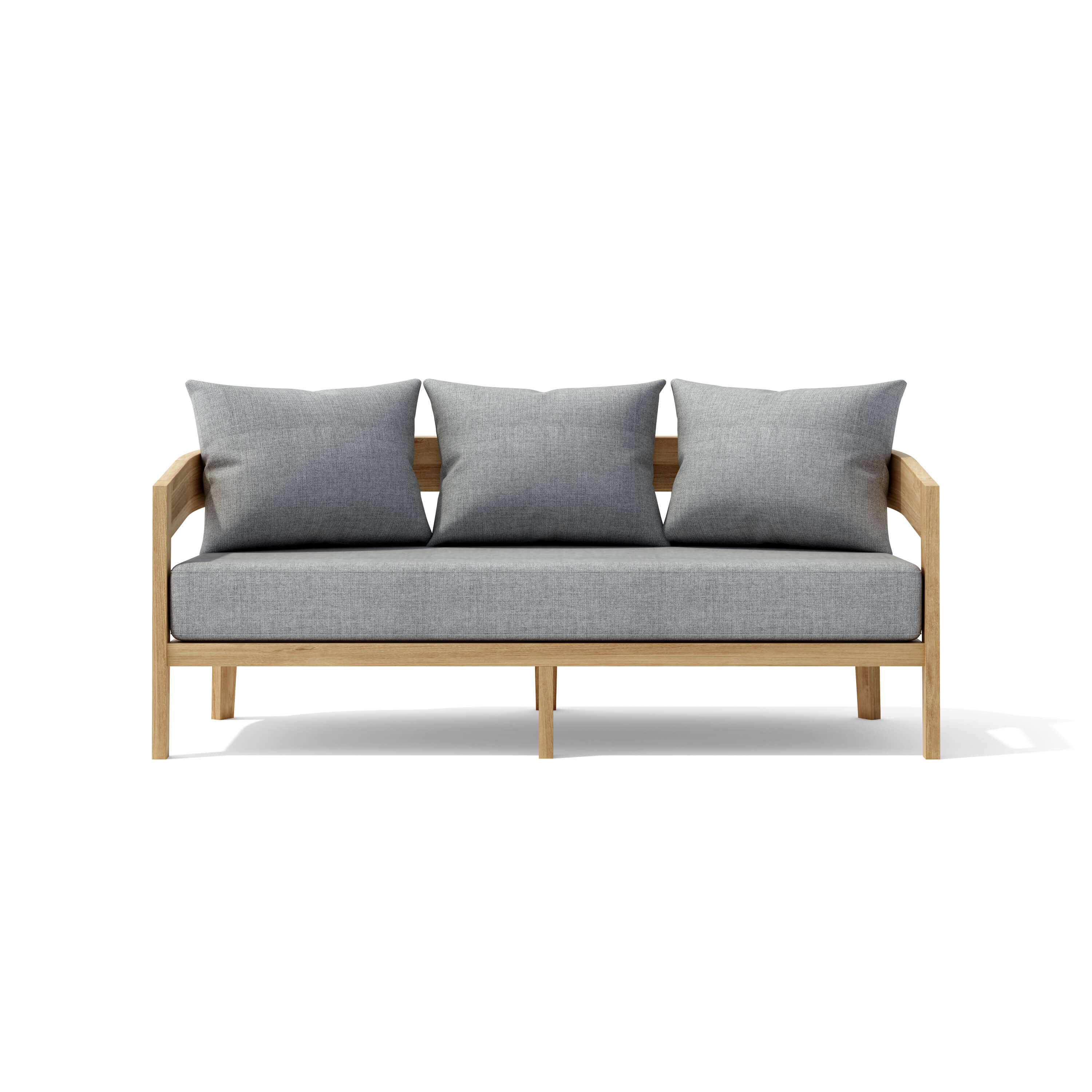 Anderson Teak Toscana 4-Piece Deep Seating Set – Premium Teak Outdoor Patio Sofa & Swivel Lounge Set with Sunbrella Cushions