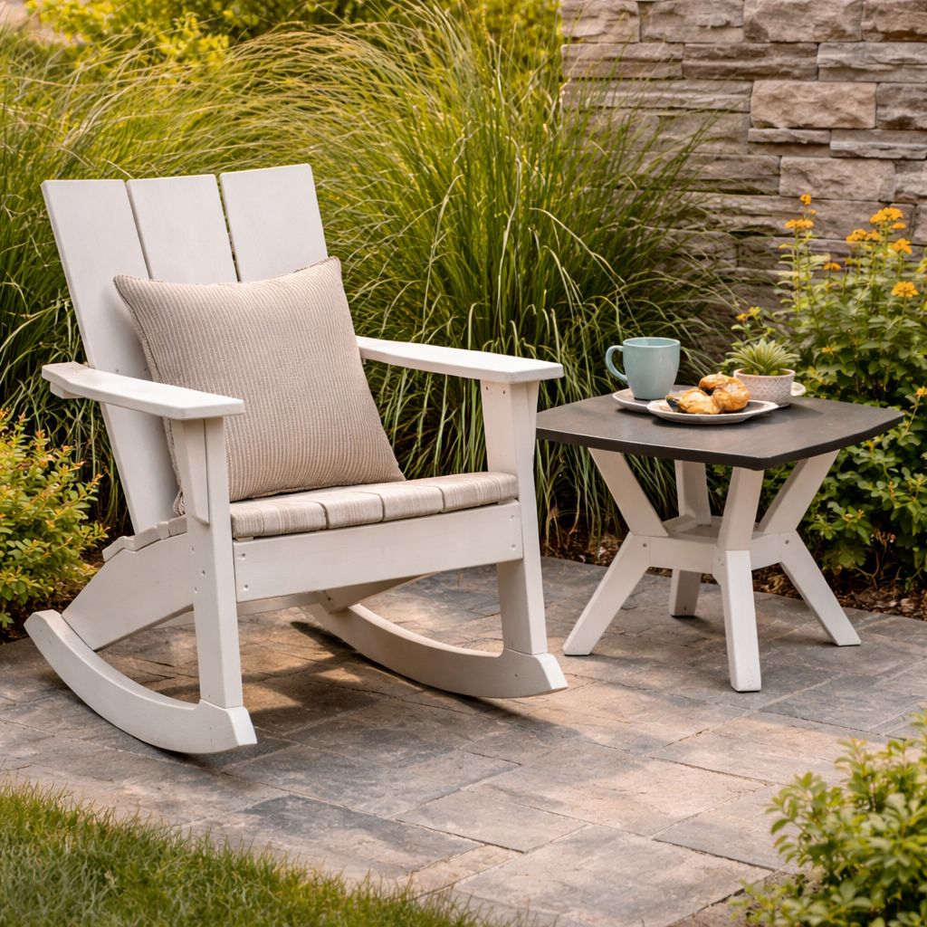 Seaside Coastline Monterey Side Table – Compact Outdoor Patio End Table
