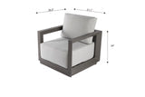 Elementi Newport Outdoor Aluminum Lounge Chair with Sunbrella® Cushions (OS-2505S)