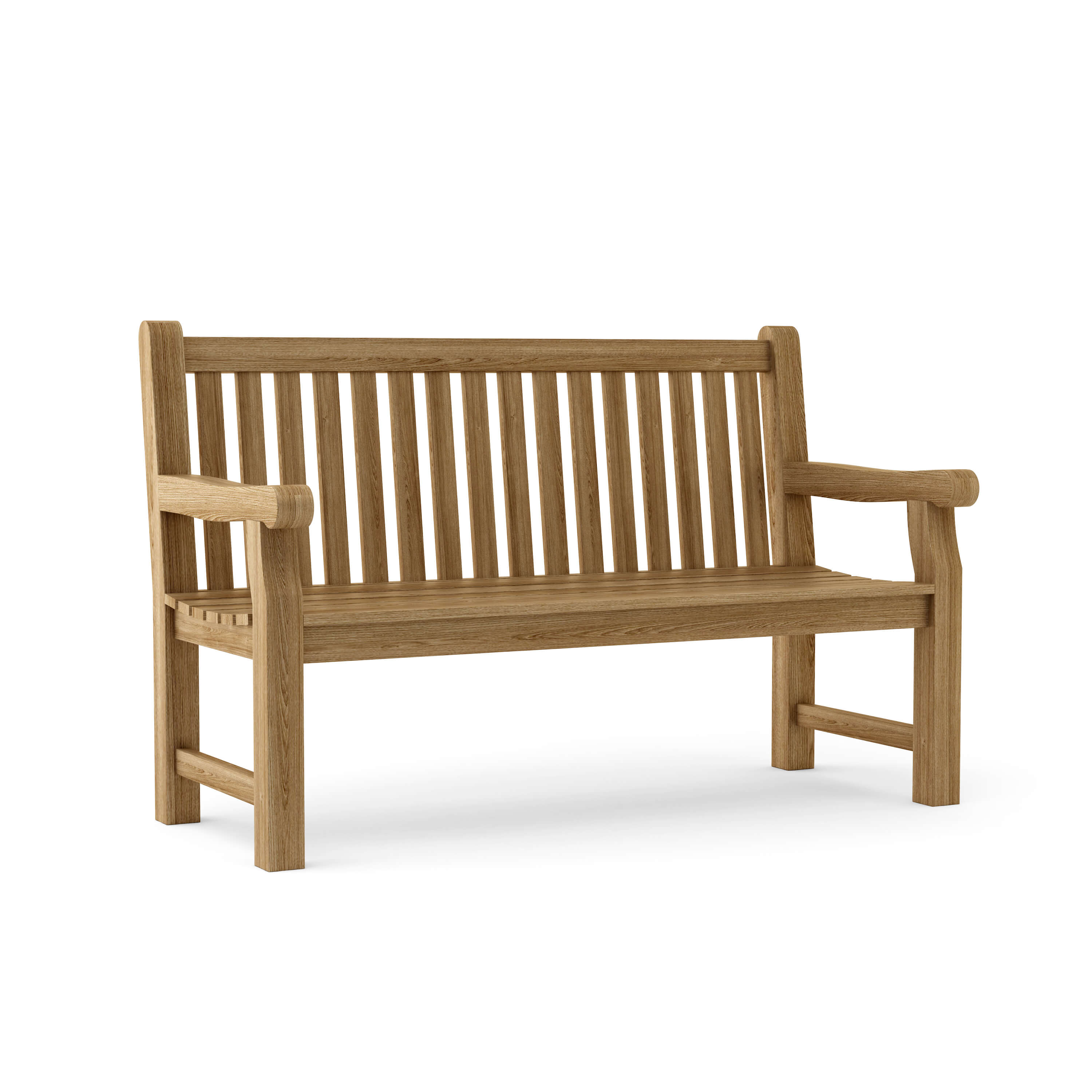 Anderson Teak Devonshire 3-Seater Extra Thick Bench – Solid Teak Outdoor Garden Bench