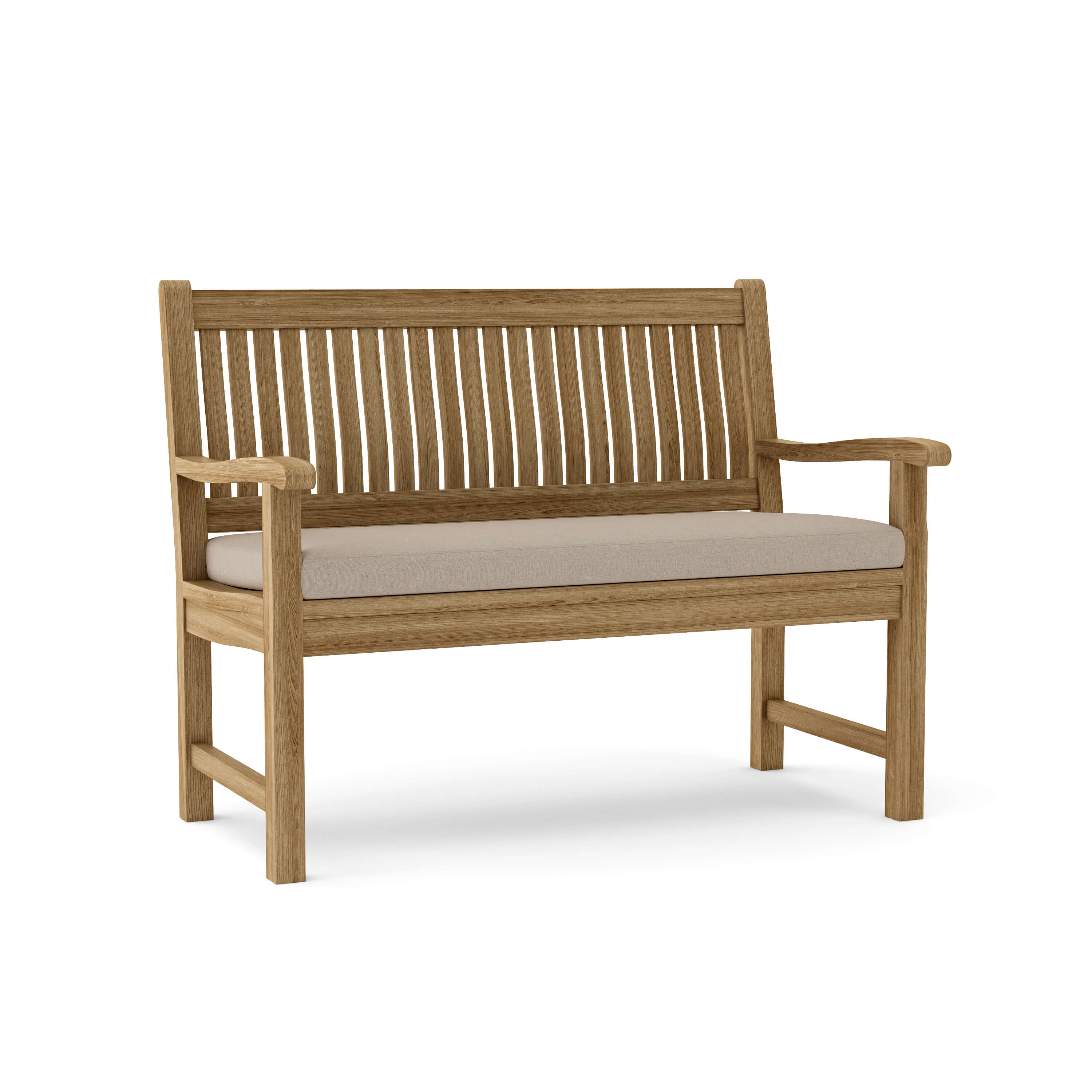 Anderson Teak Del-Amo 2-Seater Bench – Solid Teak Outdoor Garden Bench