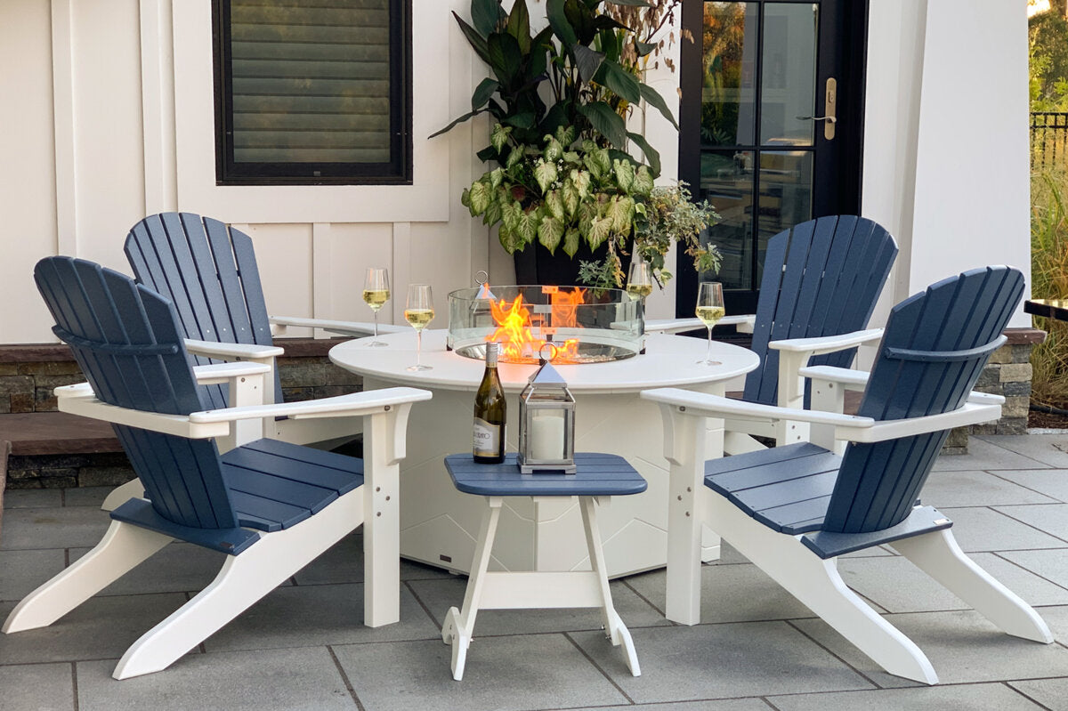 Seaside Aura 50″ Round Fire Table – 55,000 BTU Outdoor Patio Fire Table