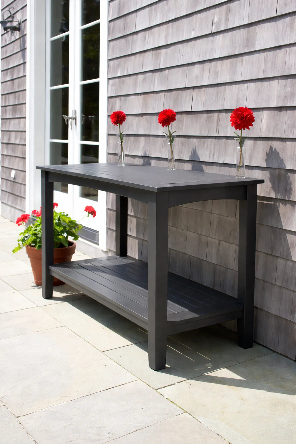 Seaside Windsor 50″ Rectangular Outdoor Buffet Table Large