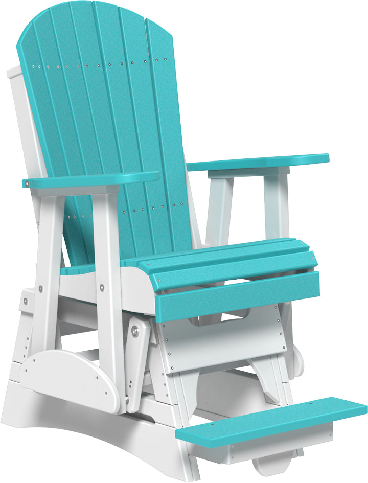 LuxCraft – 2′ Adirondack Balcony Glider – Elevated Outdoor Glider Chair