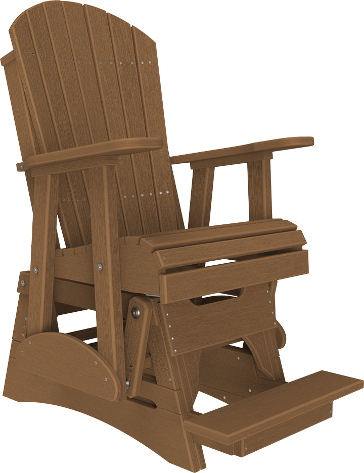 LuxCraft – 2′ Adirondack Balcony Glider – Elevated Outdoor Glider Chair