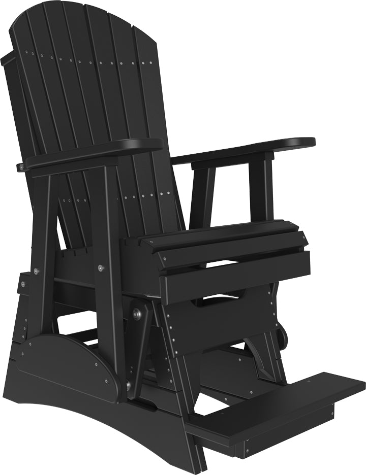 LuxCraft – 2′ Adirondack Balcony Glider – Elevated Outdoor Glider Chair