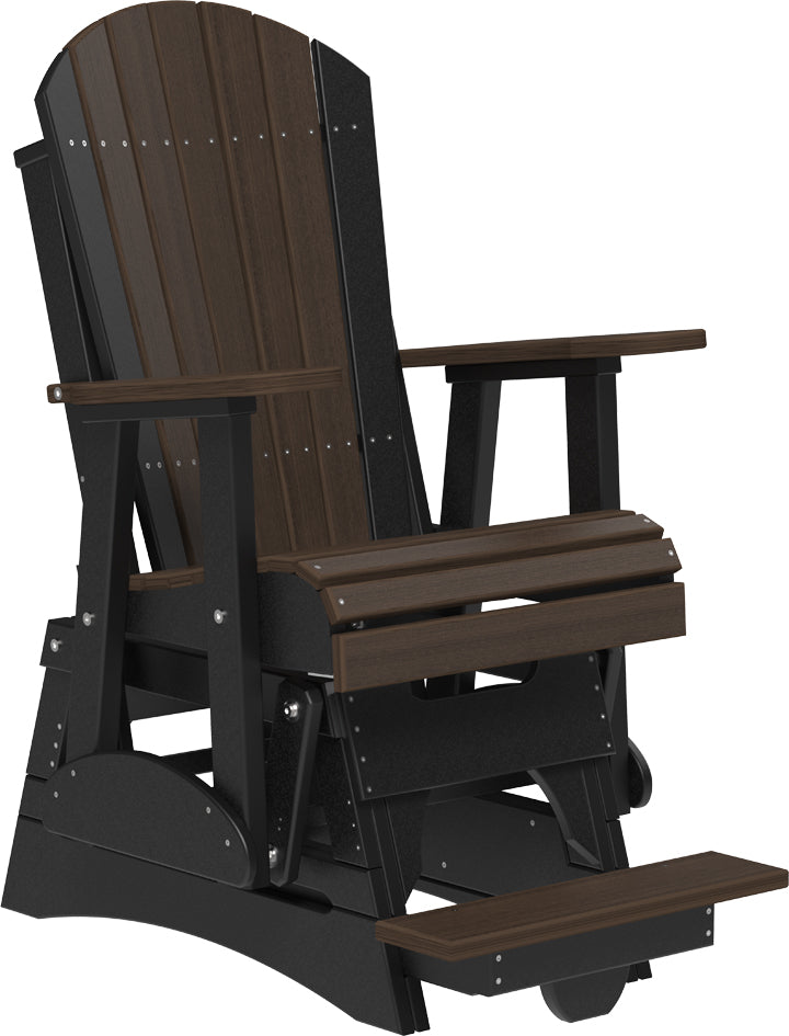 LuxCraft – 2′ Adirondack Balcony Glider – Elevated Outdoor Glider Chair