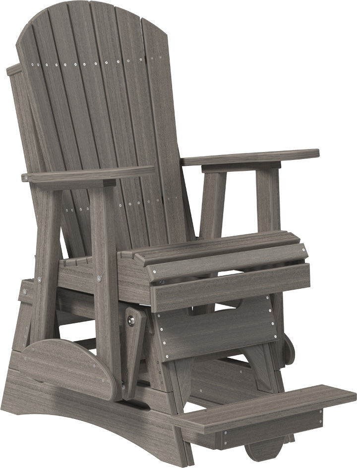 LuxCraft – 2′ Adirondack Balcony Glider – Elevated Outdoor Glider Chair