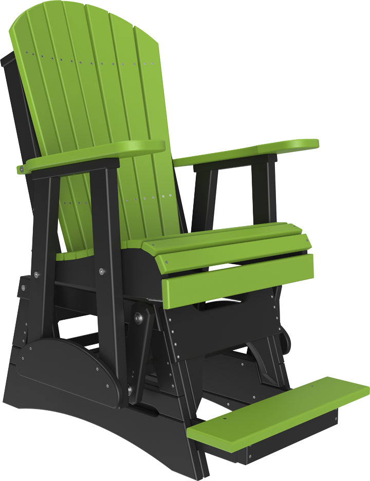 LuxCraft – 2′ Adirondack Balcony Glider – Elevated Outdoor Glider Chair