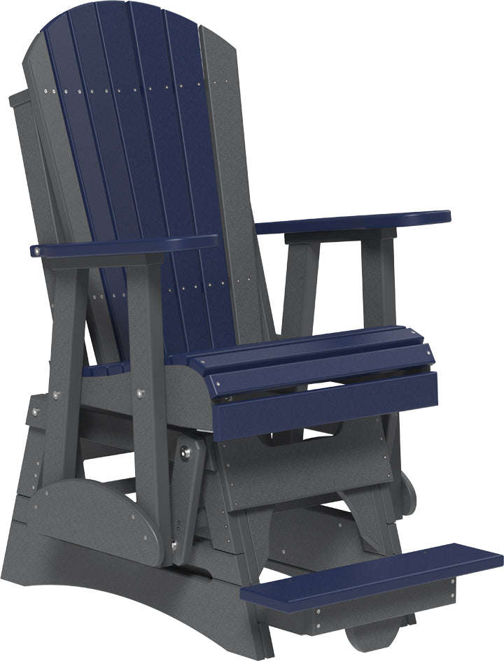 LuxCraft – 2′ Adirondack Balcony Glider – Elevated Outdoor Glider Chair