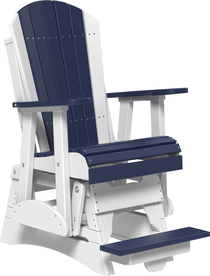 LuxCraft – 2′ Adirondack Balcony Glider – Elevated Outdoor Glider Chair