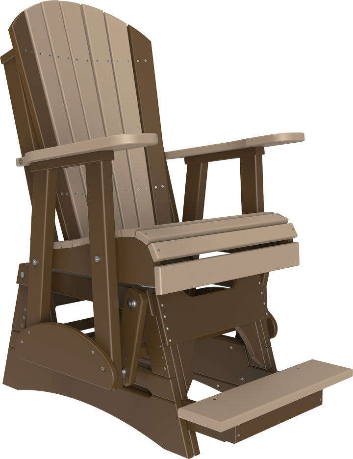 LuxCraft – 2′ Adirondack Balcony Glider – Elevated Outdoor Glider Chair