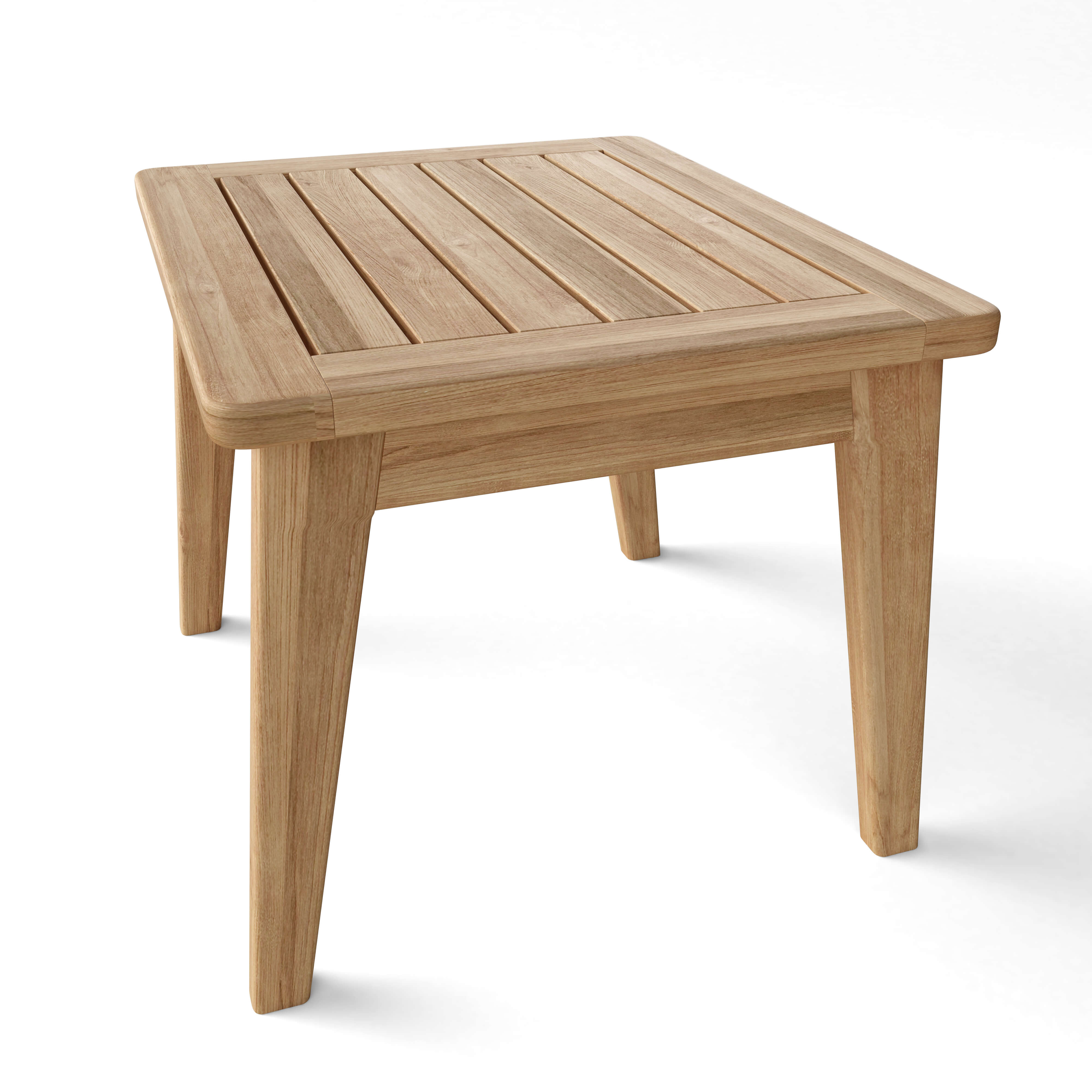 Anderson Teak Amalfi Side Table – Solid Teak Outdoor Patio End Table
