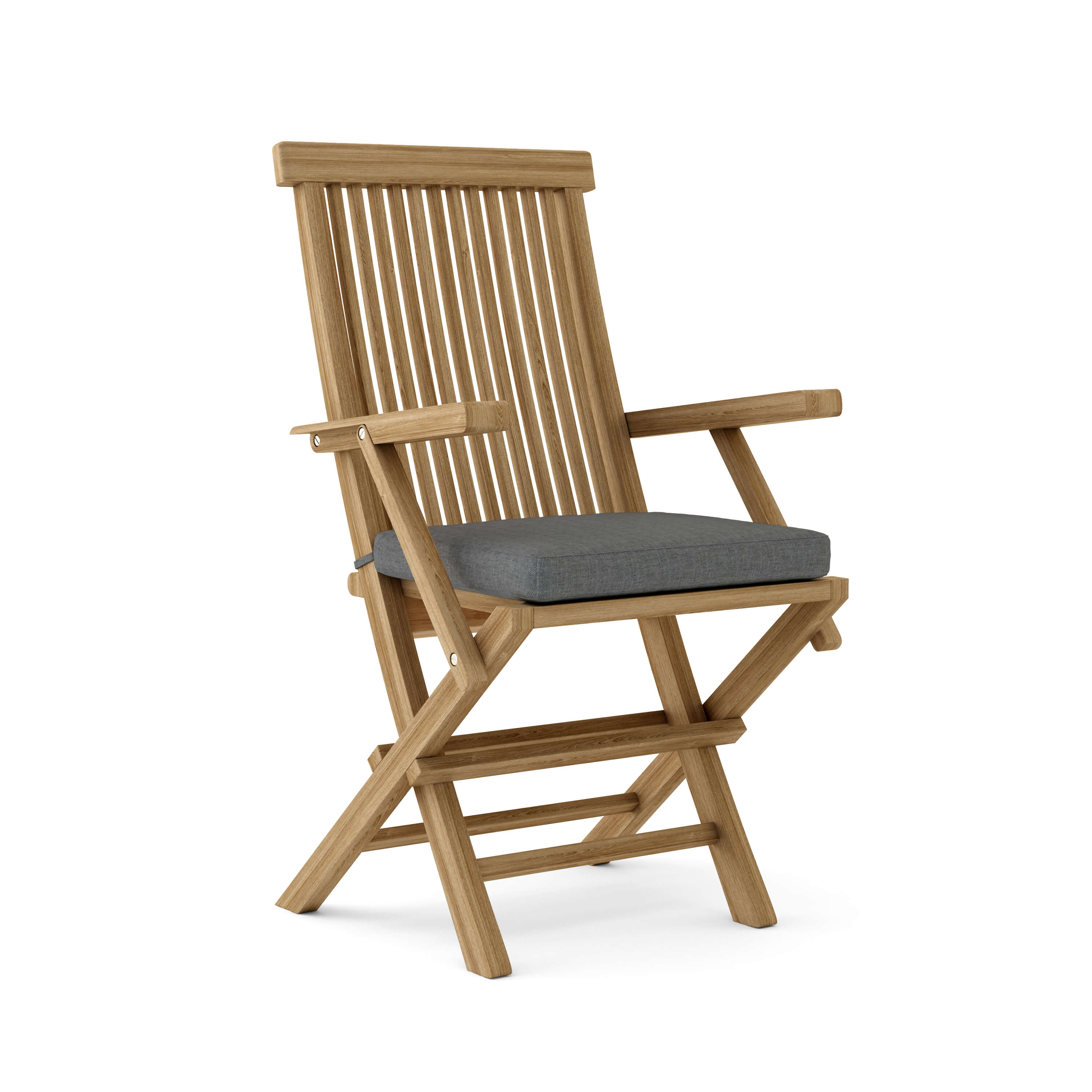 Anderson Teak Classic Folding Armchair (2-PC) – Solid Teak Outdoor Seating