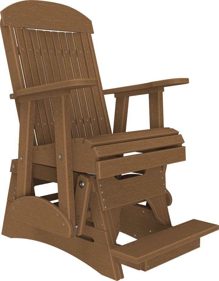 LuxCraft – 2′ Classic Balcony Glider Chair – Elevated Outdoor Patio Glider
