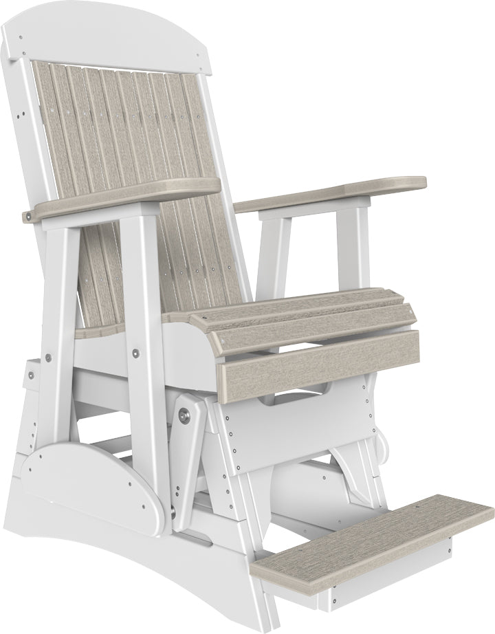LuxCraft – 2′ Classic Balcony Glider Chair – Elevated Outdoor Patio Glider