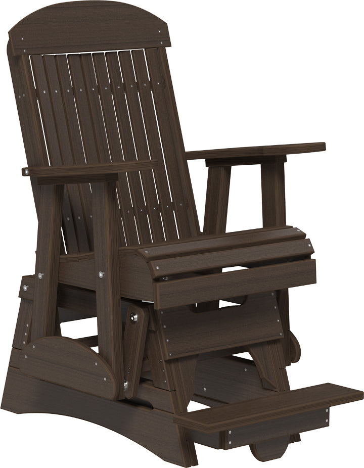 LuxCraft – 2′ Classic Balcony Glider Chair – Elevated Outdoor Patio Glider