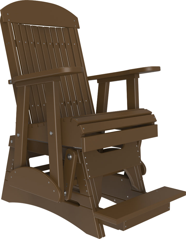LuxCraft – 2′ Classic Balcony Glider Chair – Elevated Outdoor Patio Glider