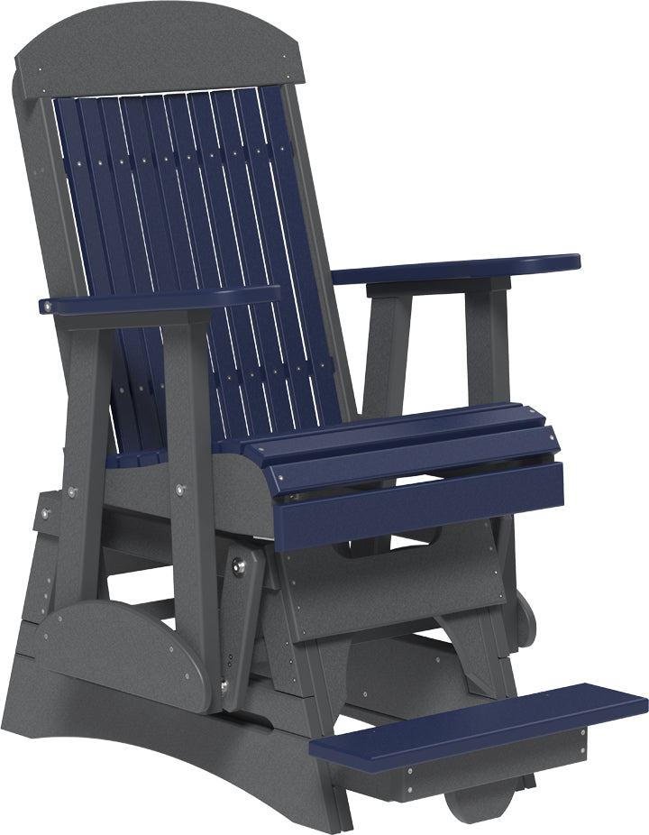 LuxCraft – 2′ Classic Balcony Glider Chair – Elevated Outdoor Patio Glider