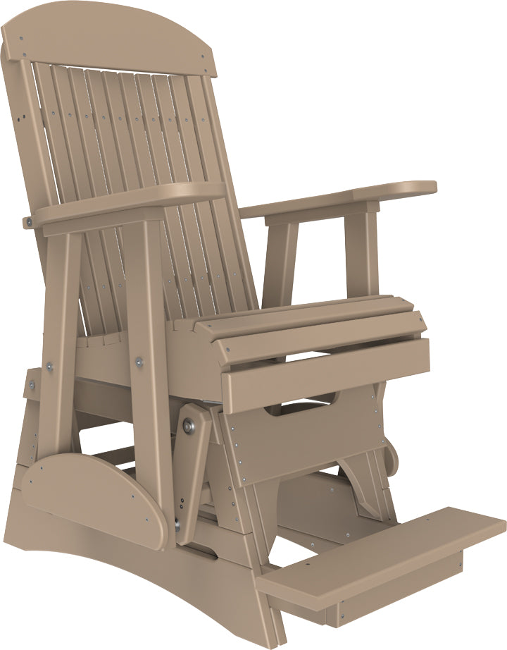 LuxCraft – 2′ Classic Balcony Glider Chair – Elevated Outdoor Patio Glider