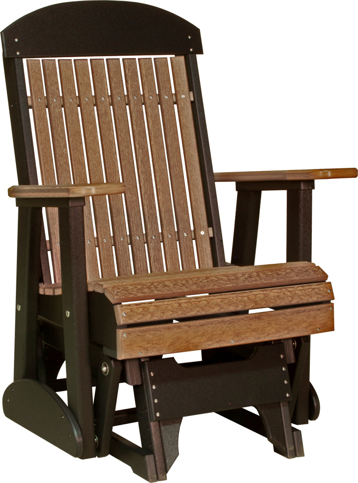 LuxCraft – 2′ Classic Glider Chair – Smooth Outdoor Patio Glider Seat