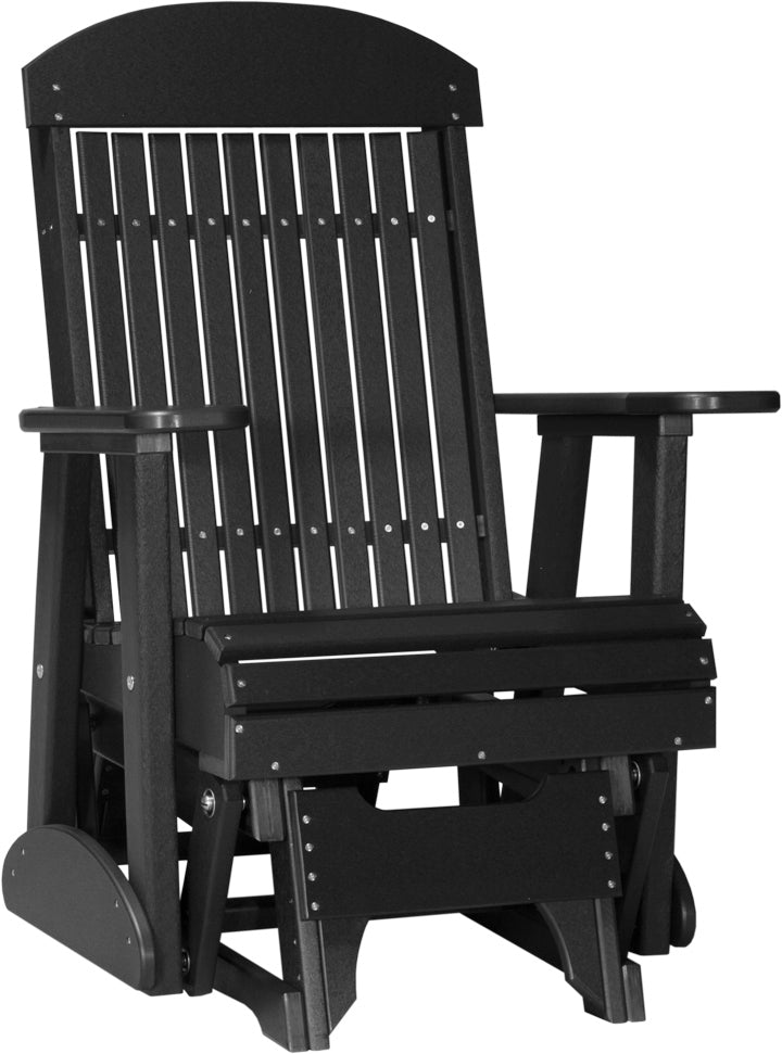 LuxCraft – 2′ Classic Glider Chair – Smooth Outdoor Patio Glider Seat