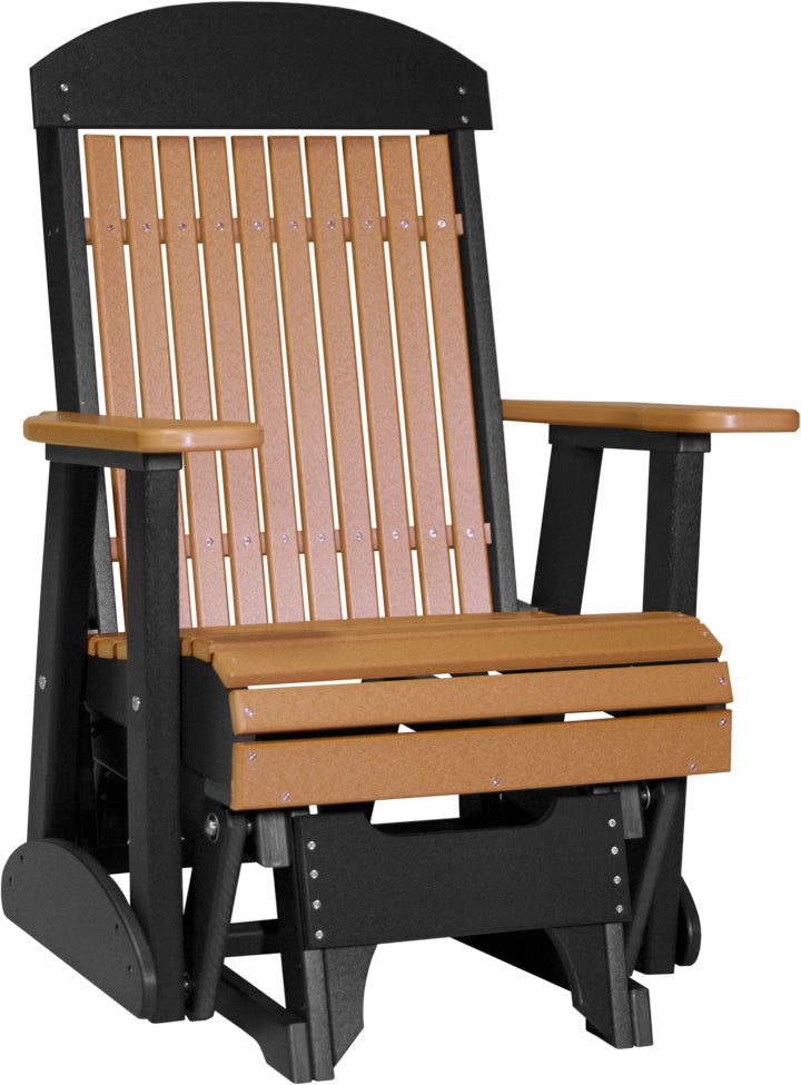 LuxCraft – 2′ Classic Glider Chair – Smooth Outdoor Patio Glider Seat