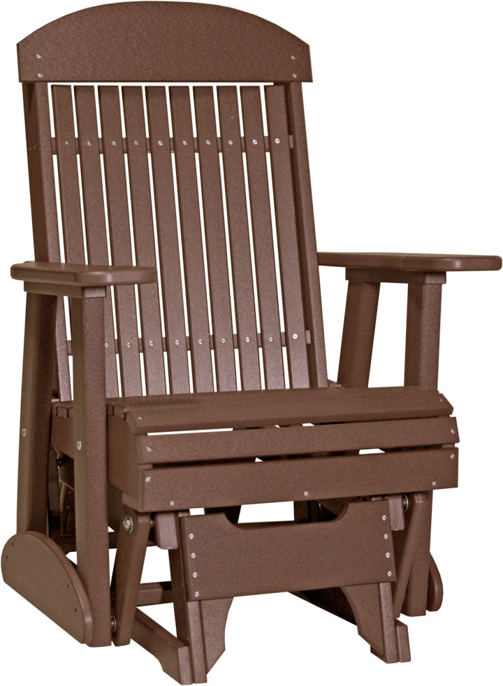 LuxCraft – 2′ Classic Glider Chair – Smooth Outdoor Patio Glider Seat