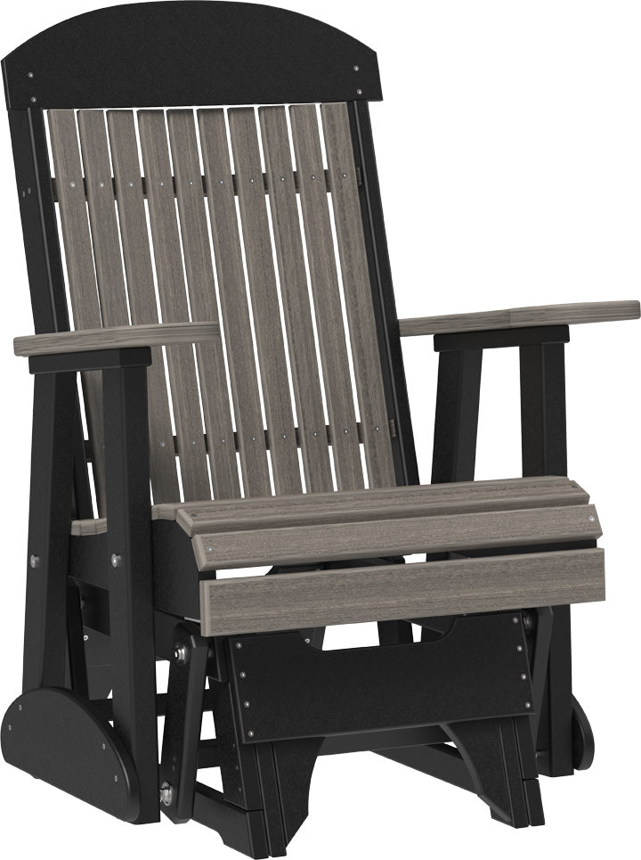 LuxCraft – 2′ Classic Glider Chair – Smooth Outdoor Patio Glider Seat