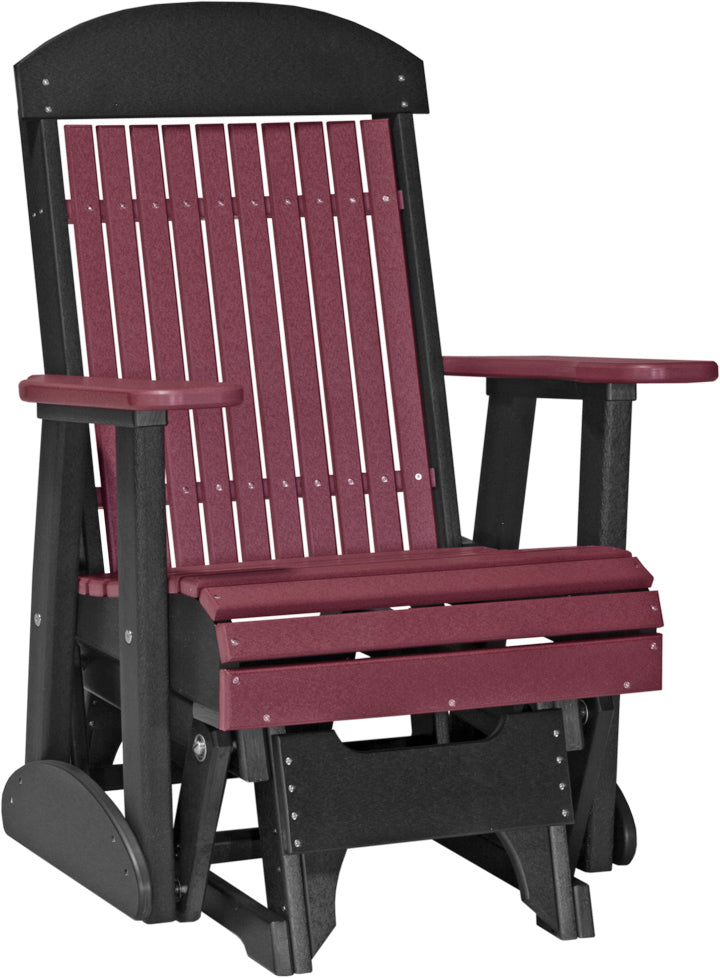 LuxCraft – 2′ Classic Glider Chair – Smooth Outdoor Patio Glider Seat