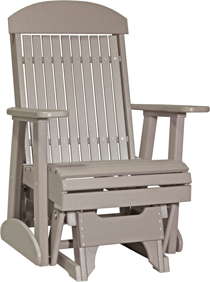 LuxCraft – 2′ Classic Glider Chair – Smooth Outdoor Patio Glider Seat