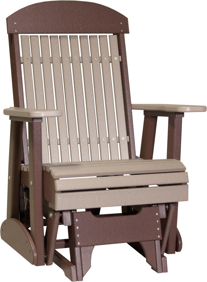 LuxCraft – 2′ Classic Glider Chair – Smooth Outdoor Patio Glider Seat