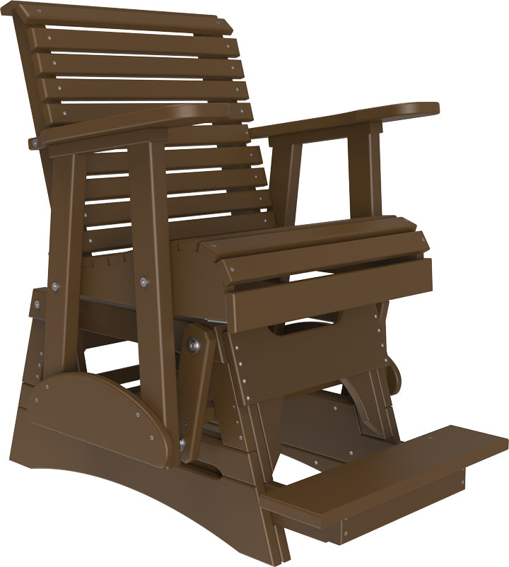 LuxCraft – 2′ Plain Balcony Glider Chair – Elevated Outdoor Patio Glider