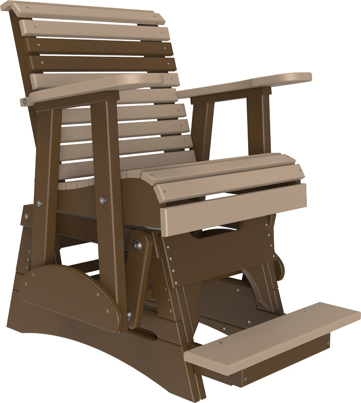 LuxCraft – 2′ Plain Balcony Glider Chair – Elevated Outdoor Patio Glider