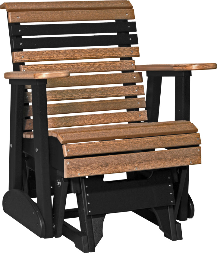 LuxCraft – 2′ Plain Glider Chair – Classic Outdoor Patio Glider Seat
