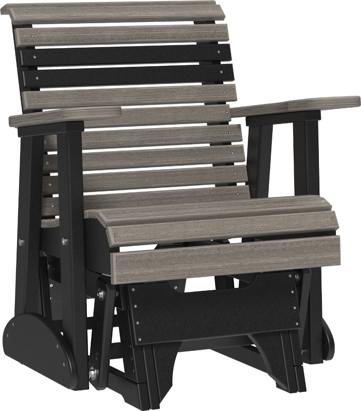 LuxCraft – 2′ Plain Glider Chair – Classic Outdoor Patio Glider Seat