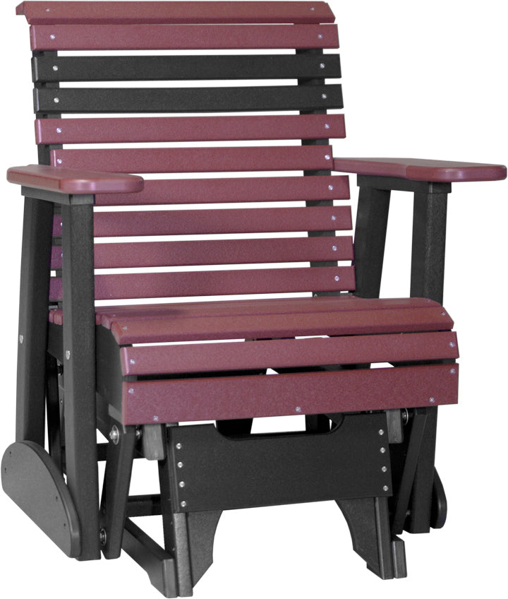 LuxCraft – 2′ Plain Glider Chair – Classic Outdoor Patio Glider Seat