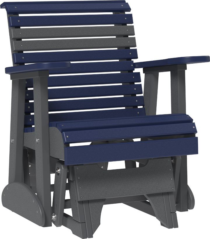 LuxCraft – 2′ Plain Glider Chair – Classic Outdoor Patio Glider Seat