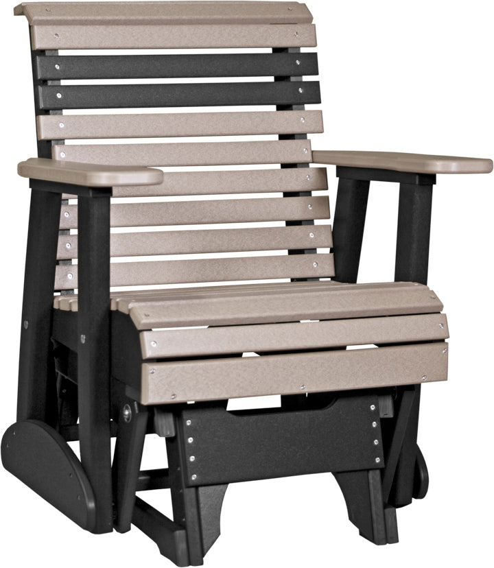 LuxCraft – 2′ Plain Glider Chair – Classic Outdoor Patio Glider Seat